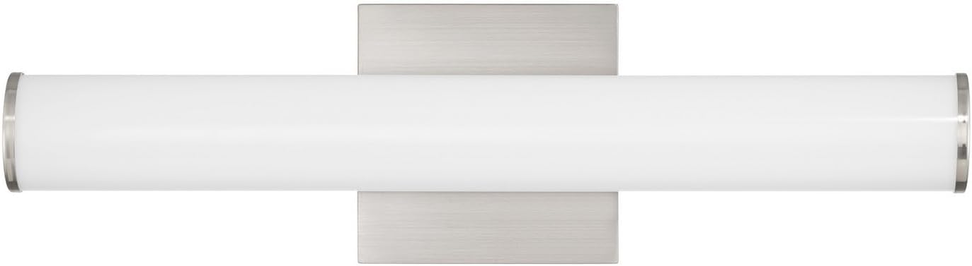 Savoy Lighting Assets 8-8888-18-SN Colt Bathroom Vanity Wall Light, Integrated LED 20 Watt, 5" H x 18" W, Satin Nickel
