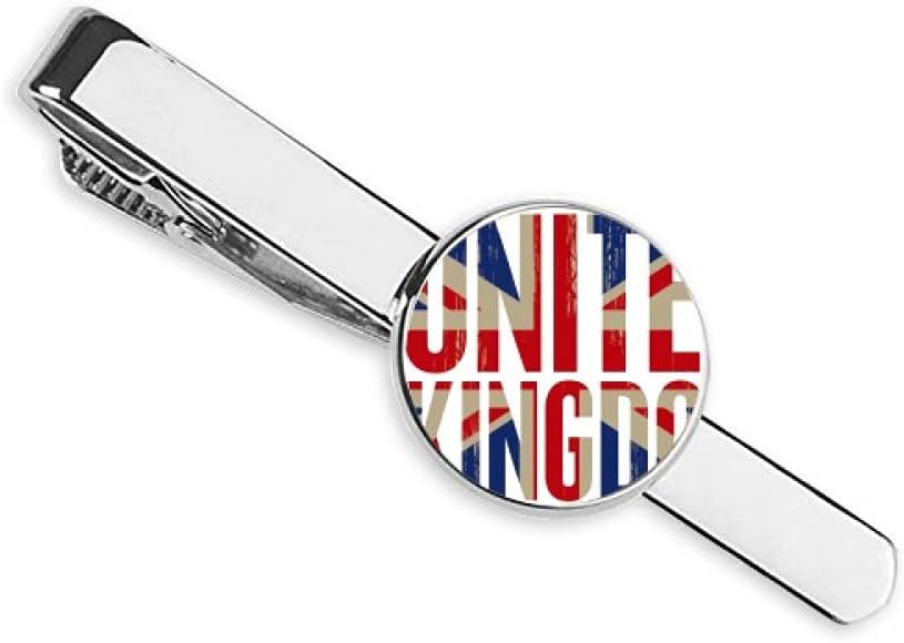 Britain UK Flag Big Ben Union Jack Necktie Tie Clip Bar Business Man
