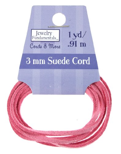 Sulyn Suede Leather Cord, Light Pink