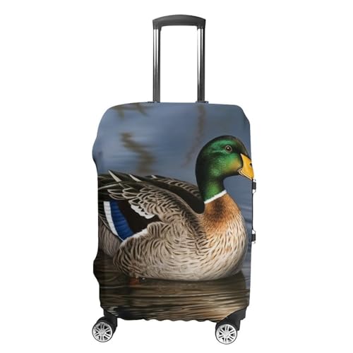 Mallard Duck Luggage Cover, Elastic Luggage Protector Fits 19-32in Suitcases, Washable & Anti-Scratch Suitcase Cover for Men Women S