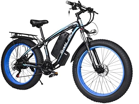 YinZhiBoo Electric Bike E-Bike Fat Tire Electric Bicycle 26″ 4.0 Adults Ebike 1000W Removable 48V/13AH Battery 21-Speed Shifting for Trail Riding/Excursion/Commute UL and GCC Certified