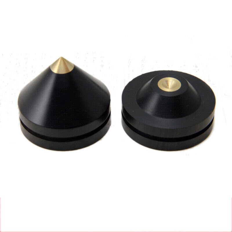Generic 4X 33mm Wooden Speaker Spike Speaker Isolation Cone Stand Foot Base Pad #3