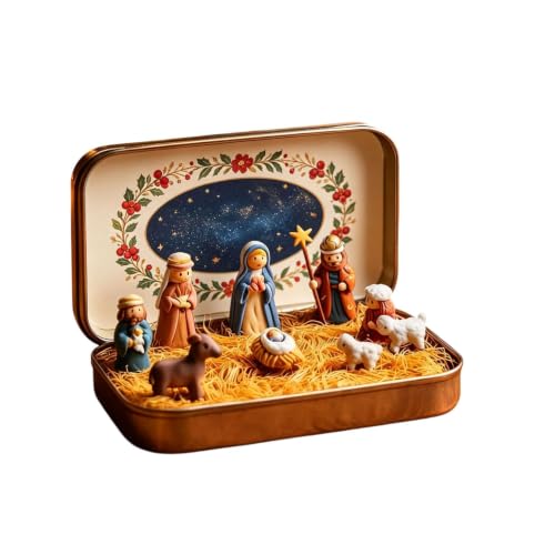 2 PCS Mini Jesus Figures Christmas Nativity Set & Figures Nativity Scene - image 3