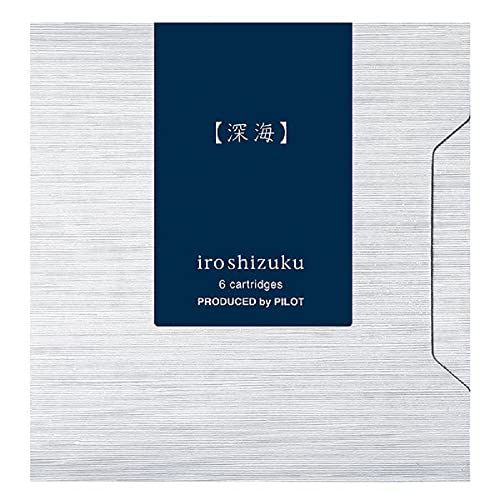 Cartouches d'encre stylo plume Pilot Iroshizuku Shin-Kai recharge encre bleu foncé IRF-6S-SNK
