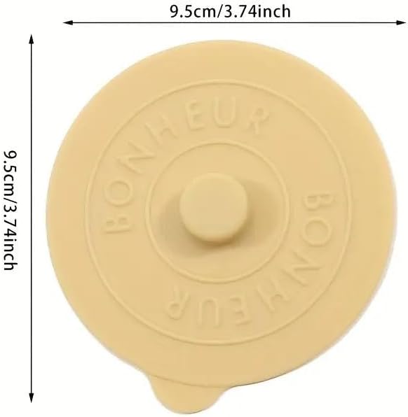 Miniatura 2 de Paquete de 4 tapas de silicona para tazas, 3.9 in, reutilizables, elásticas, tapas universales a prueba de polvo y fugas para café, té, copas de