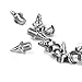 #N/A 60x Replacement Track and Field Running Spikes Xmas Tree Spikes 8mm Steel