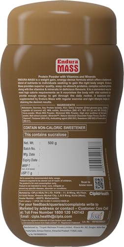Image of Endura Mass Weight Chocolate Fudge Flavour 500 g