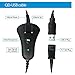 QD-to-USB Adapter Cable with Volume-Mute - 5PACK for Plantronic-QD Plug Headset