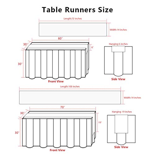 Eternal Beauty Spring Summer Table Runner Green Polka Dot Table Runner For Dining Outdoor Table thumb #5