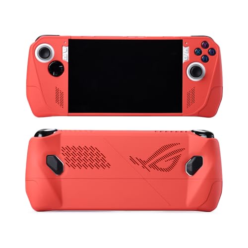 Funda protectora para consola de juegos Asus ROG ALY, funda protectora de consola de mano con pintura en aerosol para superficie y color de contraste (rojo)