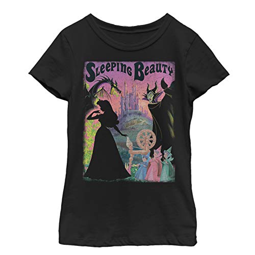 Fifth Sun Disney Princess Sleeping Beauty Poster Girl's Solid Crew Tee