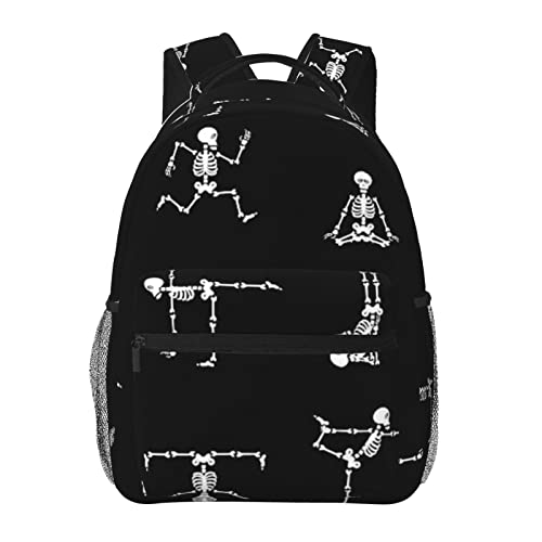 Sac à dos ordinateur portable et yoga noir spacieux pour soulager le dos