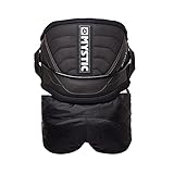 Weiche Neoprenschicht Mystic Watersports - Surf Kitesurf & Windsurfing Star Hybrid Harness Schwarz - Abnehmbares Sitzteil - Rutschfester Druck