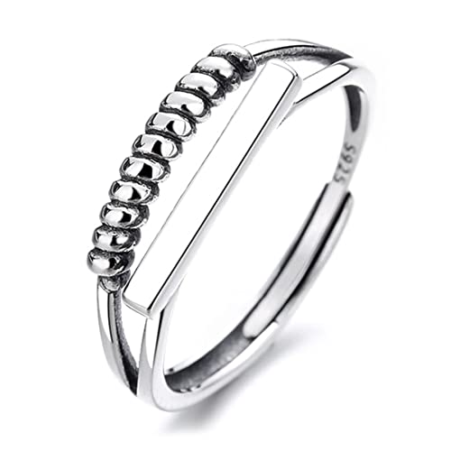 Bague ouverte en argent S925 cascade torsadée femme chic