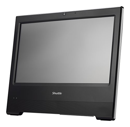 Shuttle XPC AIO X50V6 BLACK Intel Celeron 3865U Kabylake All-In-One Barebone PC, Fanless, IP54 Certified, VESA compatible