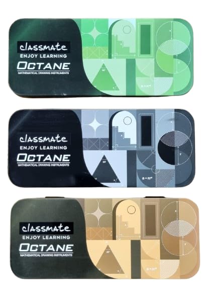 Image of Classmate Octane Geometry Box | Fully Loaded| Pen & Sketch Pen inside| High quality compass