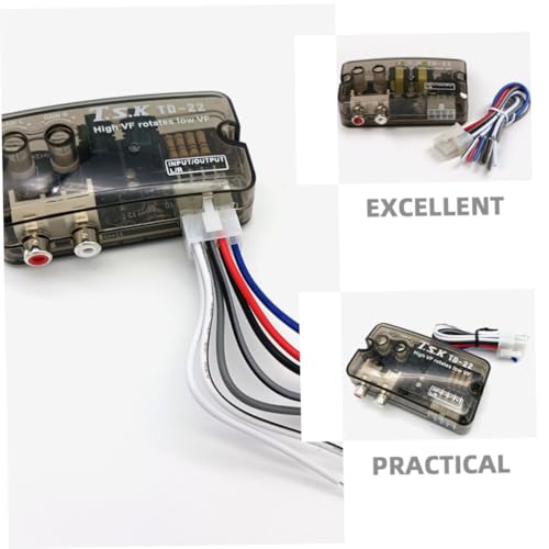 Convertidor de audio de automóvil adaptador de cable amplificador SHINEOFI 3