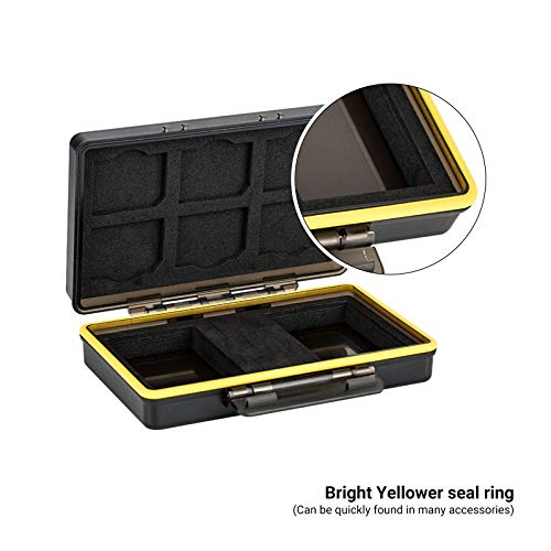 Lp-E6 Lp-E6N Battery Case, Sd Card And Camera Battery Holder For 6 Sd 2 Battery, Water-Resistant & Shockproof, Battery Storage Box For Canon Eos R5C R5 R6 R 5D Mark Iv 5D Mark Iii Ii 6D Mark Ii #TOP3