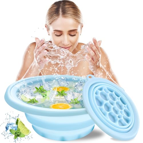 Cuenco facial de silicona con bandeja para hielo integrada miniatura 1