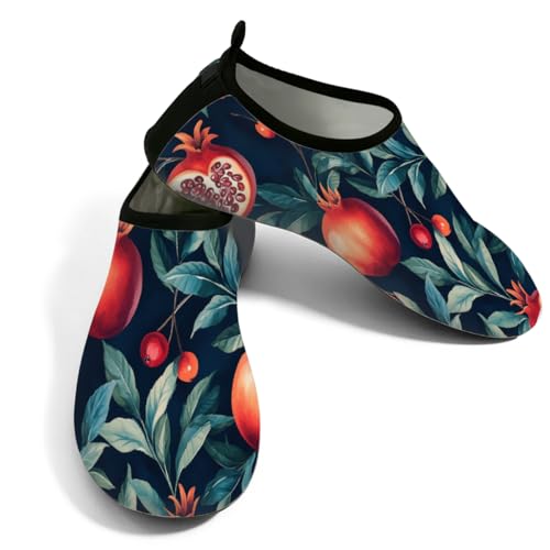 Calcetines acuáticos para senderismo y surf con estampado original de hojas