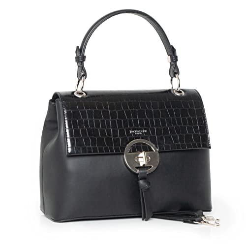 Jocee and Gee Carina - Bolso con asa superior para mujer, color negro