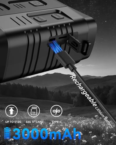 Binoculares Visión Nocturna con Zoom 10X y Pantalla LCD 3'' miniatura 5