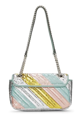 Pre-Loved Multicolor GG Sequin Marmont Shoulder Bag Small, Multi4
