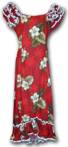 Image of Pacific Legend Hawaiian Muumuu Hibiscus Island Long Style