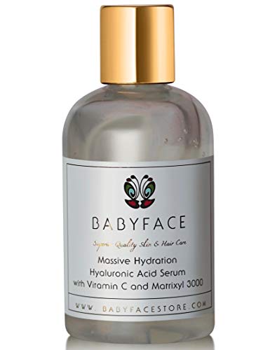 Babyface Refill Massive Hydration Hyaluronic Acid Serum with Vitamin C & Matrixyl 3000 - 4.2 oz.