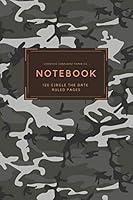 Camouflage Circle the Date Lined Ruled Notebook Journal: 120 Ruled Pages (60 Sheets), 6x9 Notebook, Dated, Date Header, Diary 1651487189 Book Cover