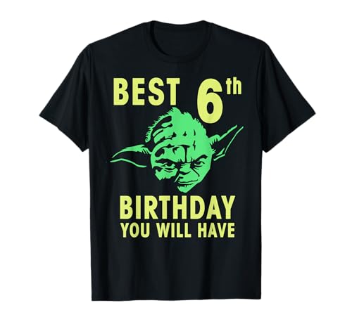 Cadeau anniversaire 6 ans Star Wars : t-shirt Yoda garçon et fille original