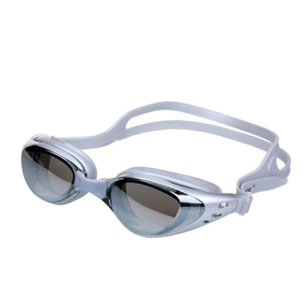 DFrywdgSEY swimming goggles, Mirrored Swim Silicone Seal Swimming Goggles Diving Glasses UV Protection Anti-fog Anti-shatter Waterproof