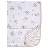 Burt's Bees Baby - Reversible Blanket, Nursery, Stroller & Tummy-Time Organic Jersey Cotton Quilted Infant & Toddler Bedding