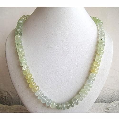 Perles de préhnite vertes en rondelle de 9mm pour fabriquer vos bijoux d'été