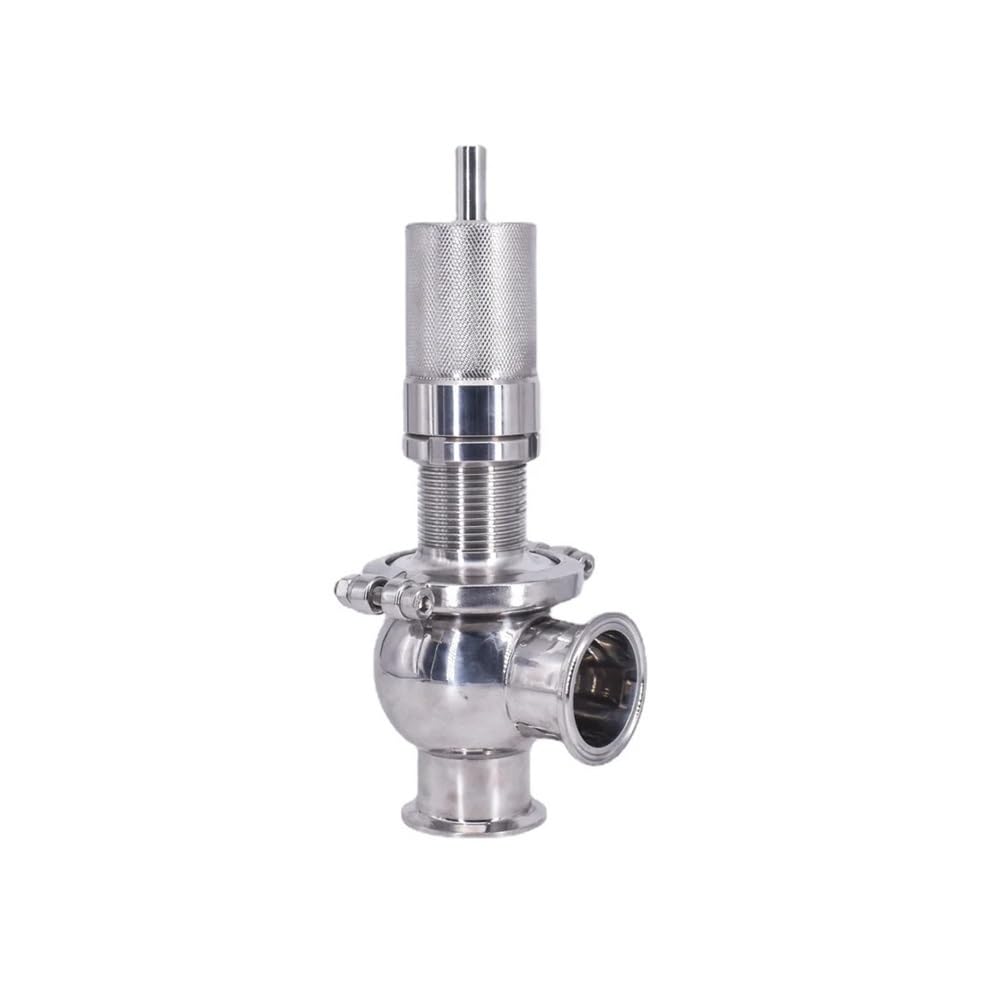 Vanne de pression réglable 2 pouces tri-clamp en inox 304 pour gaz et liquide