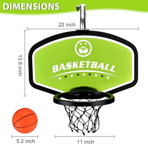 image for HeyZoo Trampoline Basketball Hoop, with Pump and Mini Balls, Easy to A