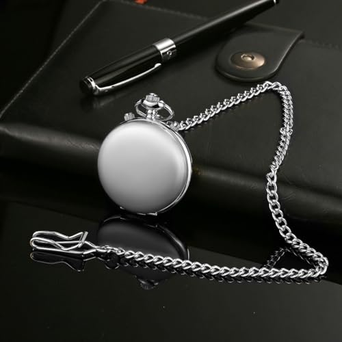 Image of BOSHIYA Multifunctional Stopwatch Calendar Silver Gold Black Pocket Watch with Bracelet