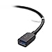 Cable Matters 5Gbps USB Extension Cable - 6ft, USB 3.0 Extension Cable, Male to Female USB3.0 Extender, Compatible with Webcam, VR Headset, Printer, Hard Drive, Black