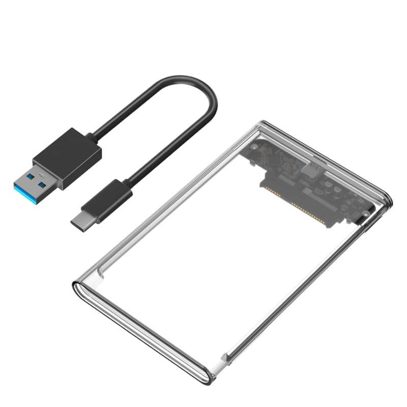 Caja externa para disco duro SATA 2.5" con USB C 3.1 miniatura 1