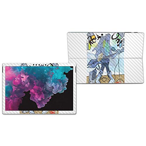 Image of MIGHTY SKINS MightySkins Carbon Fiber Skin for Microsoft Surface Pro 6 - Rock On | Protective, Durable Textured Carbon Fiber Finish | Easy to Apply, Remove, and Change Styles | Made in The USA