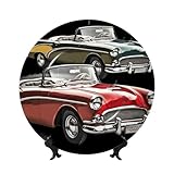 Facile à utiliser : cette assiette décorative en porcelaine anglaise avec support est livrée avec un support, elle peut être affichée dans une armoire en porcelaine, sur une étagère ou une table d'appoint, ou elle peut être accrochée au mur, les deux décorations sont belles, très élégantes et artistiques