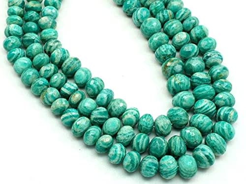 Perles amazonite naturelles de 6-10mm de grande taille LKBEADS pour création joaillerie élégante