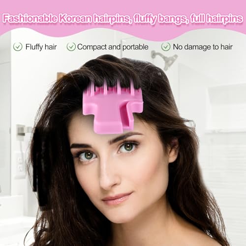 Pinza Voluminizadora para el Cabello Lyreh, Herramienta de Peinado para Rizos y Raíces, Color Morado miniatura 3
