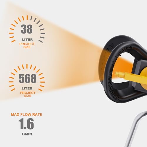 MAXXT Airless Paint Sprayers | 1200W Motorized Paint Sprayer with stand | High Efficiency spray paint machine For Home Interior | Exterior DIY Handyman Shed And Garage House Painting Shed Fence Deck