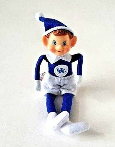 Christmas ELF Pixie 12" Bendable Compatible with Kentucky Wildcats