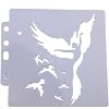 Drawing Painting Stencils Scale Template Eagle and Dancer Pattern Reusable Stencils Tool for DIY Drawing Painting Crafts