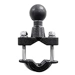 Pasuihcay-Motorcycle-Handle-Bar-Rail-Mount-37mm-Width-U-Bolt-Mounting-Base-with-1-Inch-Ball-for-GPS-Work-for-black