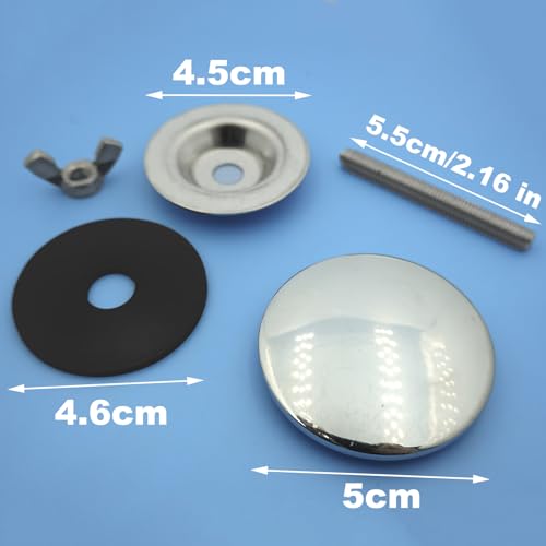 SyiXute 1 Pcs Sink Hole Covers,2 Inch Stainless Steel Kitchen Sink Tap Hole Cover,Good Sealing Faucet Hole Cover for Leakage Prevention (Silver) - Image 3