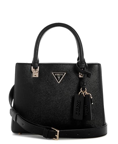 Imagen de GUESS bolso bandolera Noelle II Multi Compartment Satchel Black negro