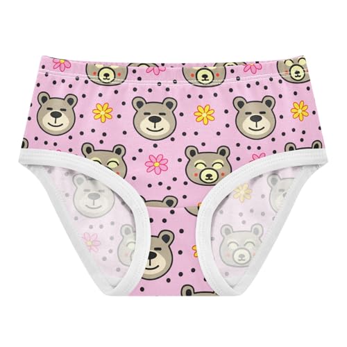 Cute Bear Faces Toddler Girls's Underwear 2T 202c1781